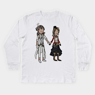 Paranormal Detective & Lockheart Cartoon 2 Kids Long Sleeve T-Shirt